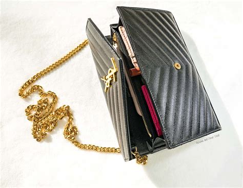 ysl men's chain wallet|ysl wallet on chain review.